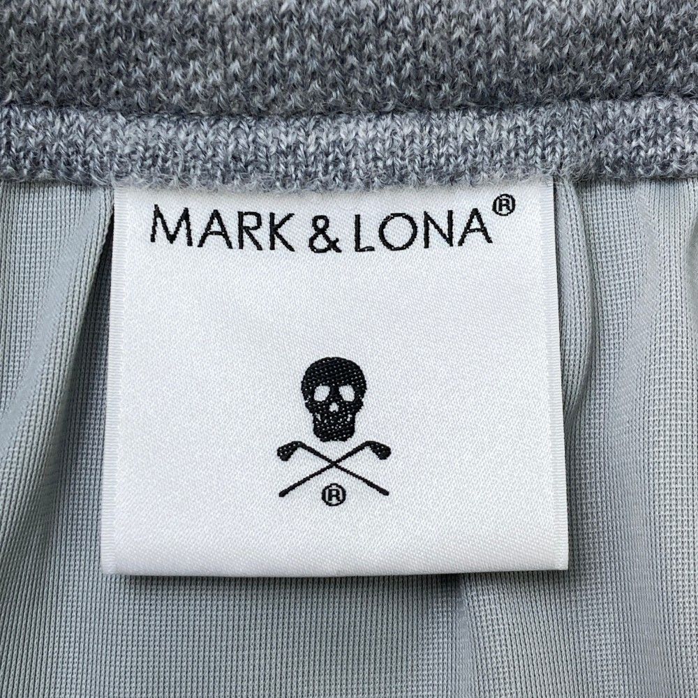 サイズ：36 MARK&amp;LONA マークアンドロナ  裏地付 プリーツ ニットスカート  グレー系 [240101463095] ゴルフウェア レディース ストスト サイズ：36 MARK&LONA マークアンドロナ 裏地付 プリーツ ニット