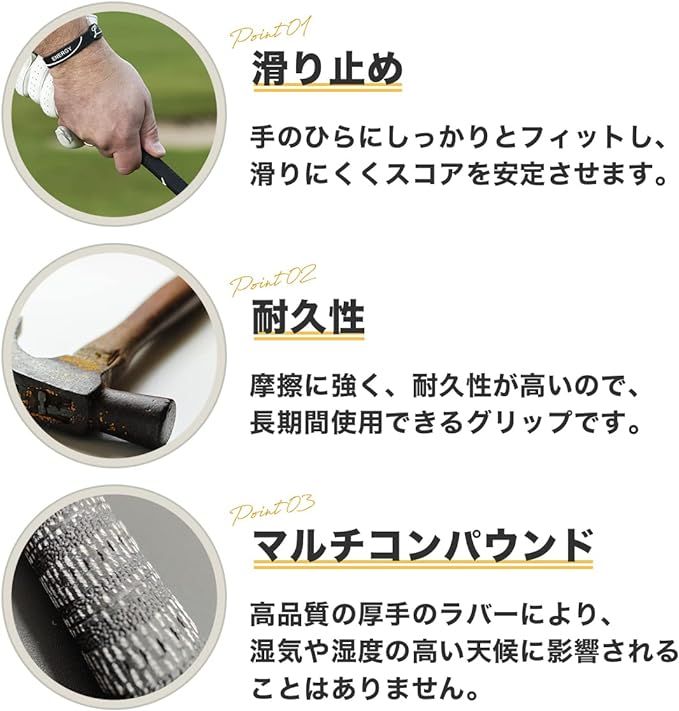 GOLFWOOD ゴルフ グリップ クラブグリップ MCC マルチコンパウンド