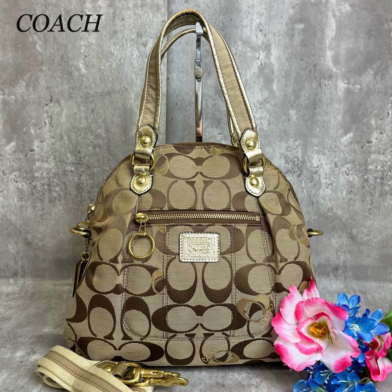 ✨良品✨ COACH コーチ 2way ショルダーバッグ トートバッグ 
