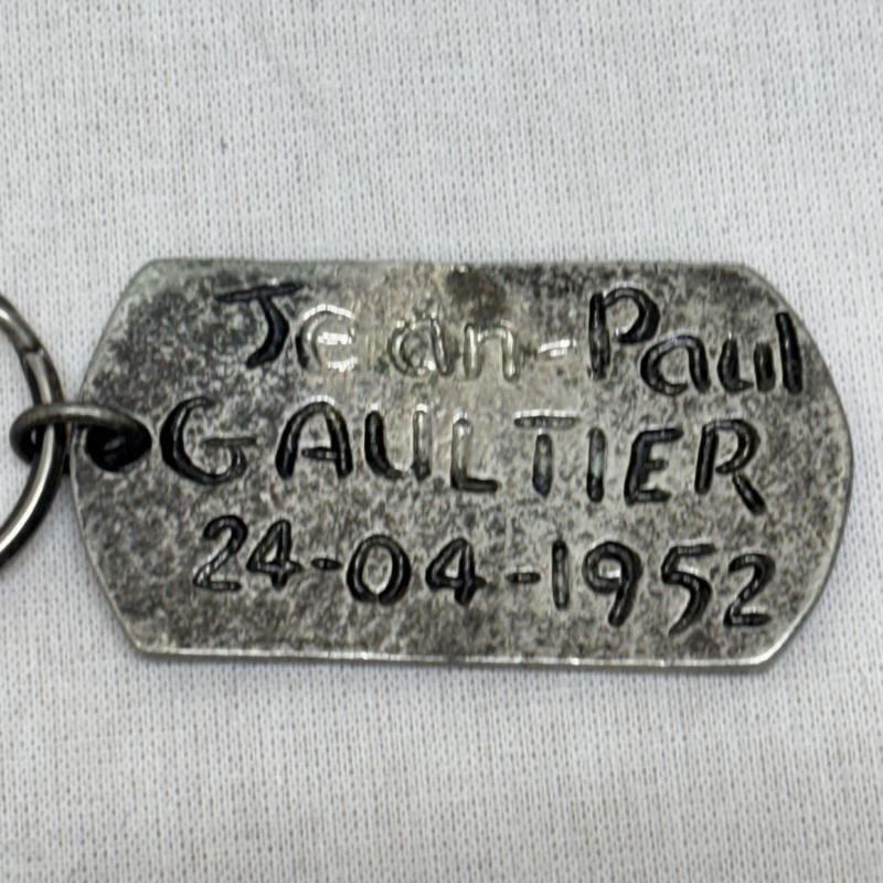  Jean Paul Gaultier ジャンポールゴルチエ キーホルダー ロゴ ドッグタグ チャーム キーホルダー キーリング 小物