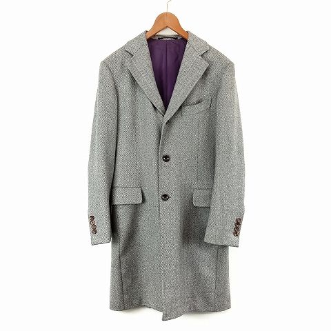 Takizawa Shigeru コート タキザワ シゲル Takizawa Shigeru カシミヤ混ウール チェスター