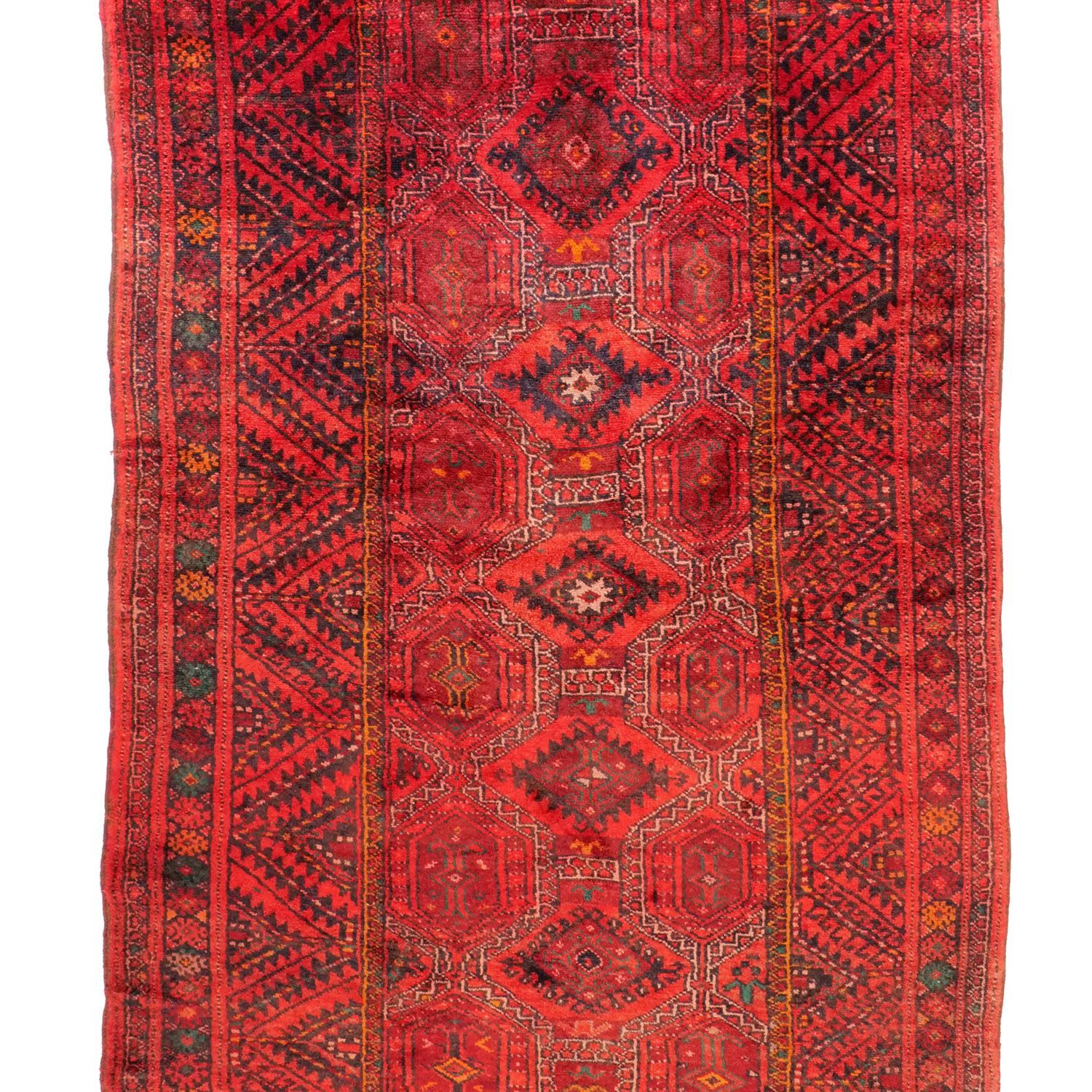 シールヴァン 1950年代 2560×1200mm セミアンティーク ミナハニ 手織り - carpet-アンティークペルシャ絨毯 ヴィンテージラグ専門店 MARWIL-DEMENAGEMENTS_CH