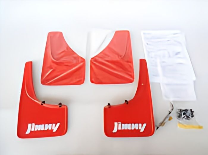  スズキ 純正 ジムニー シエラ マッド フラップ セット レッド Mud Flap Red 4 Sheets Set 72201-78R00-RD1 SUZUKI 未使用 JDM Genuine その他