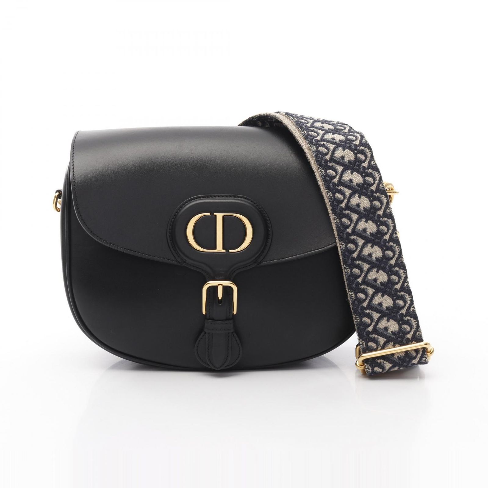 クリスチャンディオール Christian Dior ショルダーバッグ BOBBY ボビー ラージ ブラック レザー ボビー ラージ レディース Used A