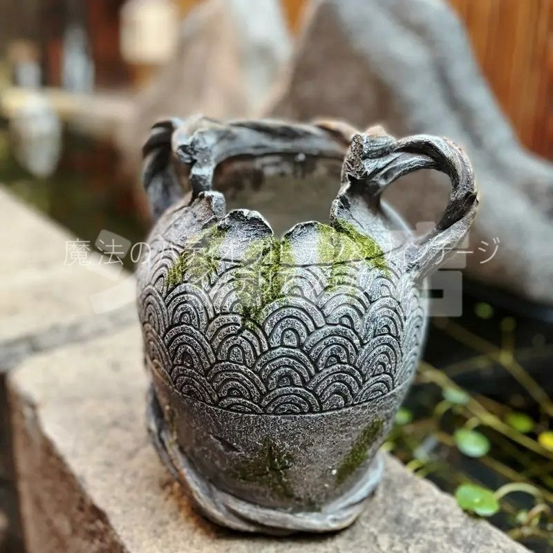 セトクラフト 象 プランター 大小セット インテリア 鉢カバー