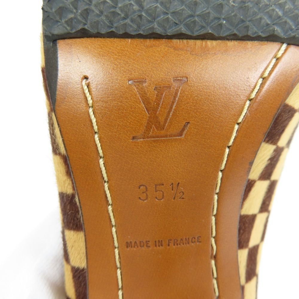 78393 LOUIS VUITTON ルイヴィトン キューブ 靴 35 1/2 22.5cm 