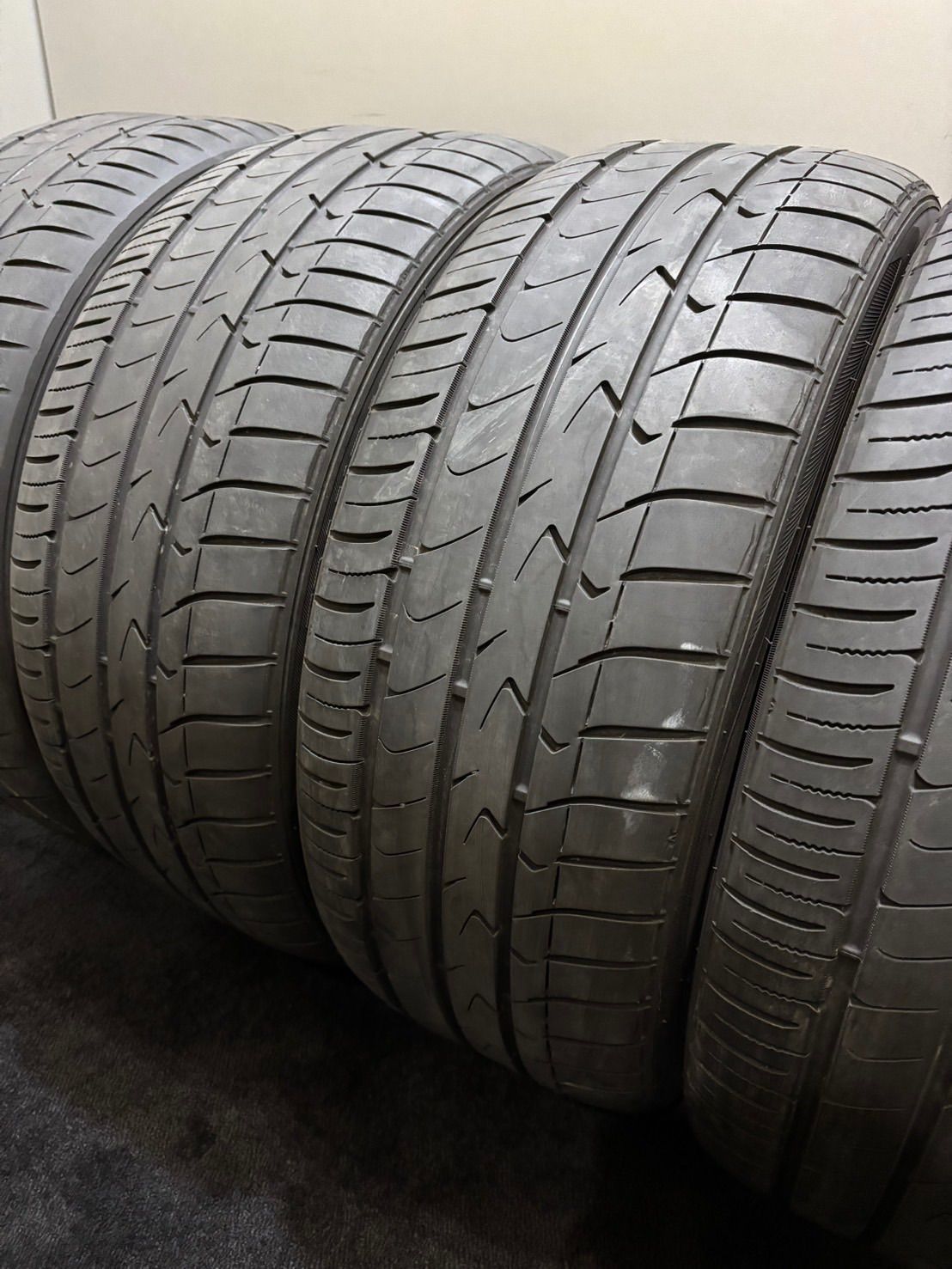 225|45R18 TOYO|TRANPATH mpZ 19年製 夏タイヤ サマータイヤ 4本 クラウン マークX レヴォーグ 南7-J56