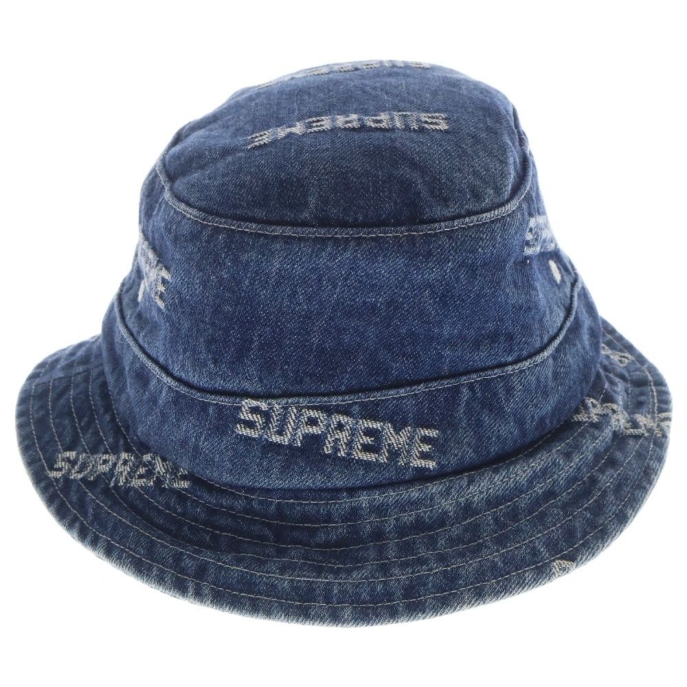 SUPREME (シュプリーム) 19SS Logo Denim Crusher ロゴ総柄 デニム