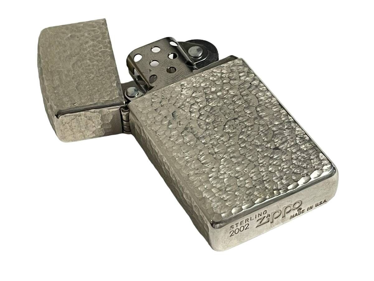 メンズ 買ってください！ZIPPO スターリングシルバー ハンマートーン