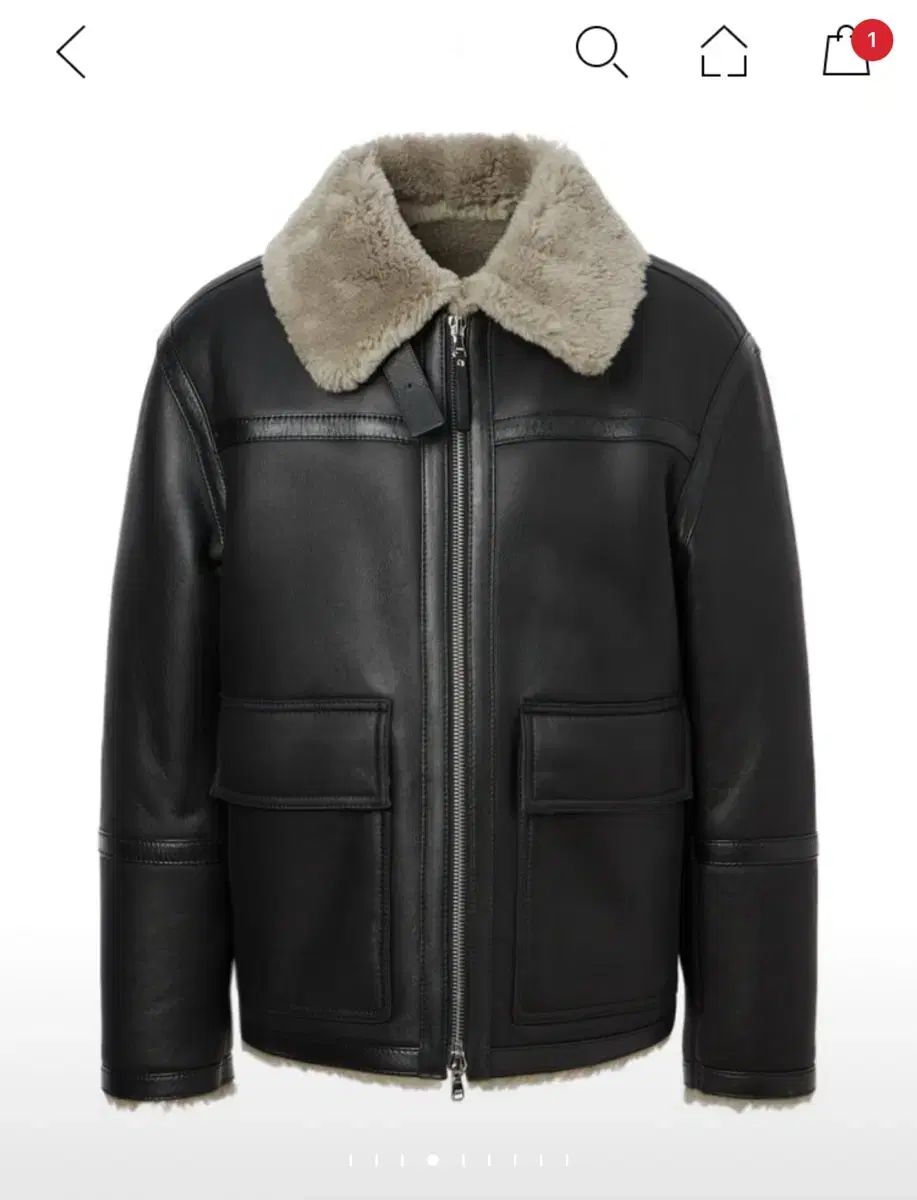 HAZZYS へジス メンズ ムートン Shearling ジャケット サイズ100 2回着用 ほぼ