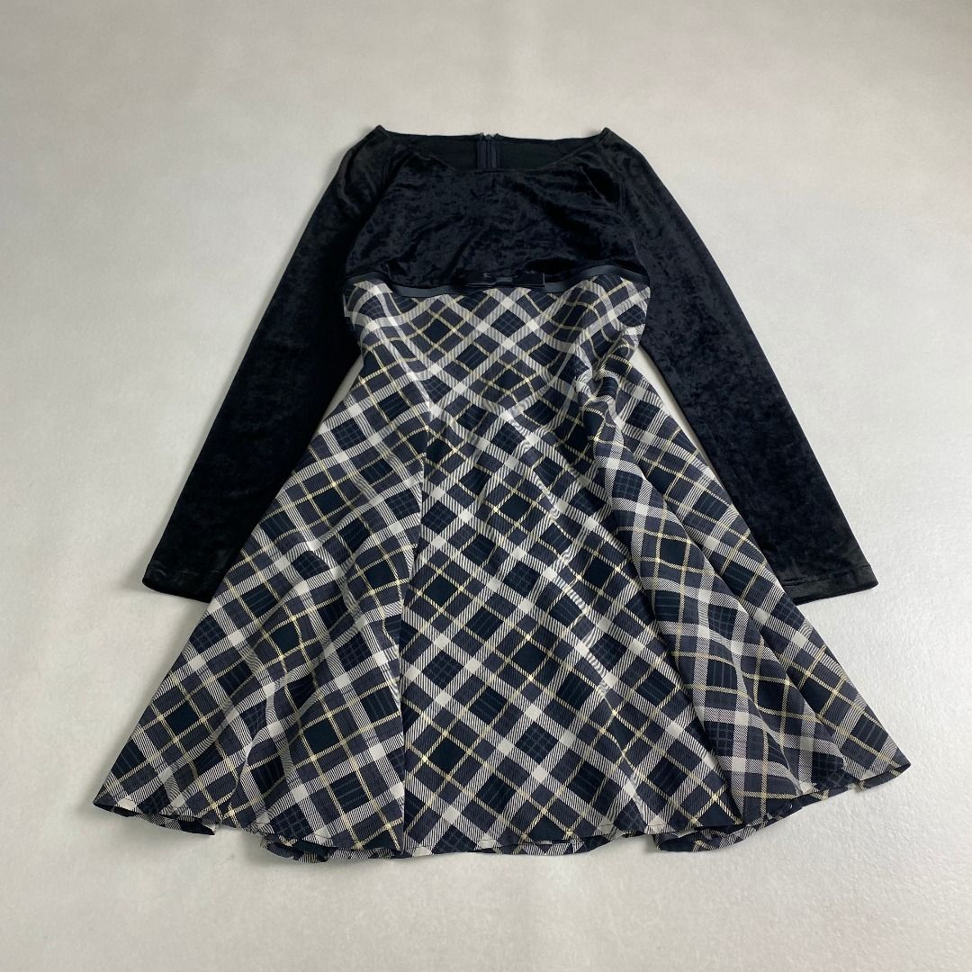 美品　マドモアゼル クリスチャンディオール　長袖ワンピース　ドッキング マドモアゼルディオール ワンピース マドモアゼル ドッキング