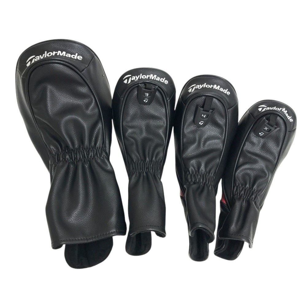 TAYLOR MADE テーラーメイド ヘッドカバー 4点セット STEALTH ブラック系 DR FW×2 UT 240101536763 ゴルフウェア ストスト