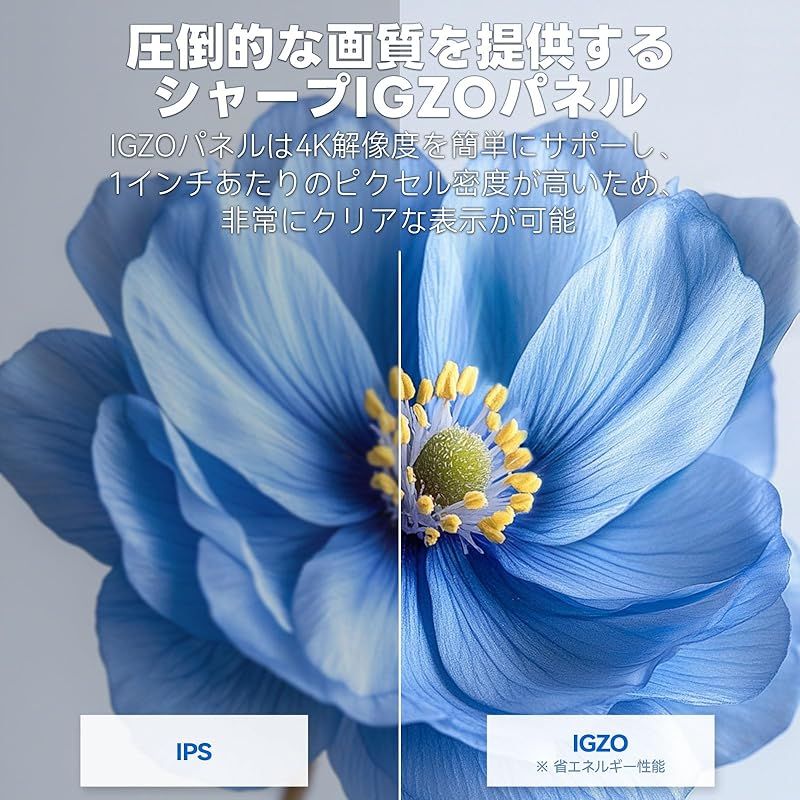 【激安セール！】 Intehill モバイルモニター 4k 13.4 インチ IGZOスクリーン 黄金比16 10 3840x2400で 超軽量 超薄型 ミニPC ノートPC用ハイエンドポータブルモニター U13NA 1