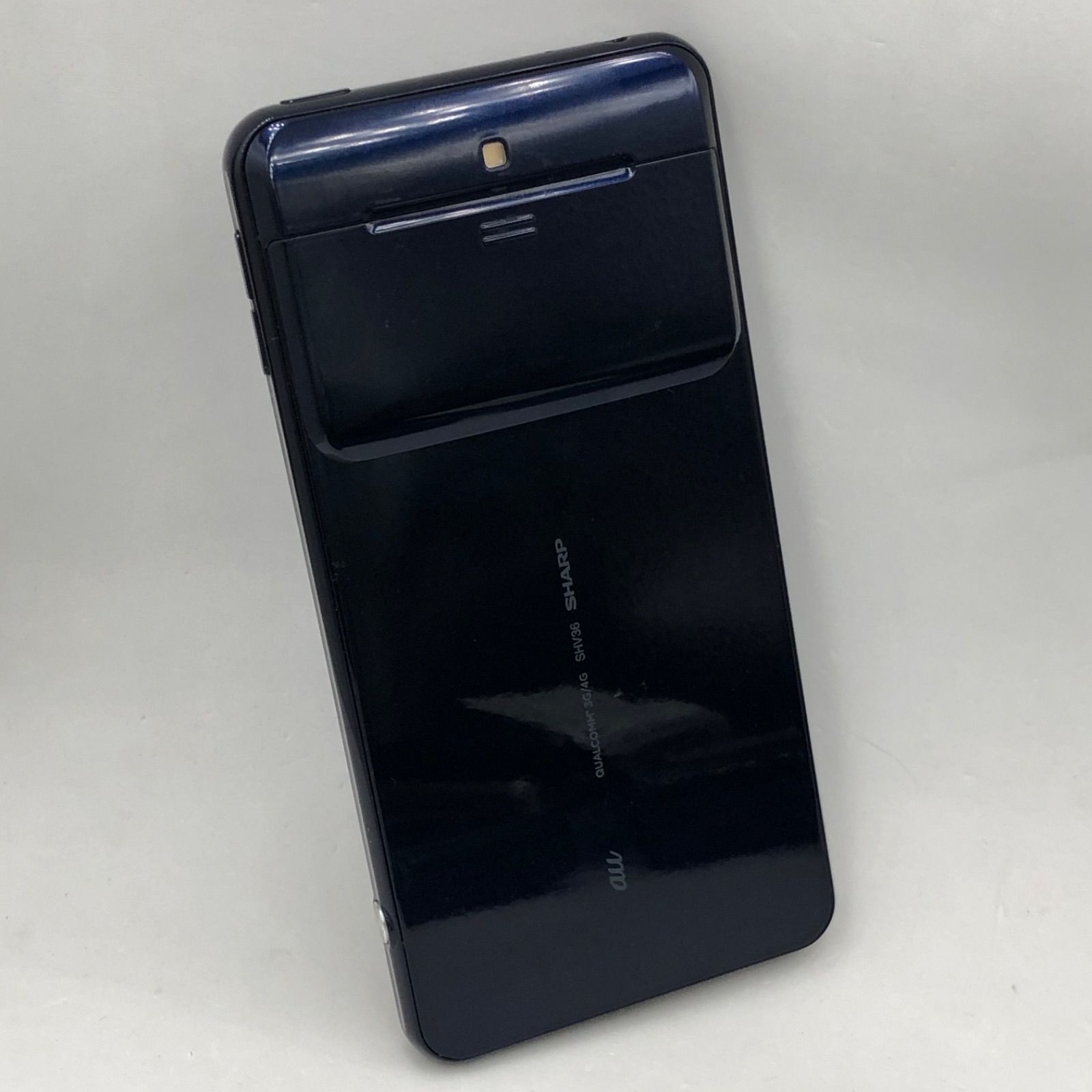 中古】SHARP BASIO2 SHV36 ネイビー au 利用判定〇 SIMロック解除済