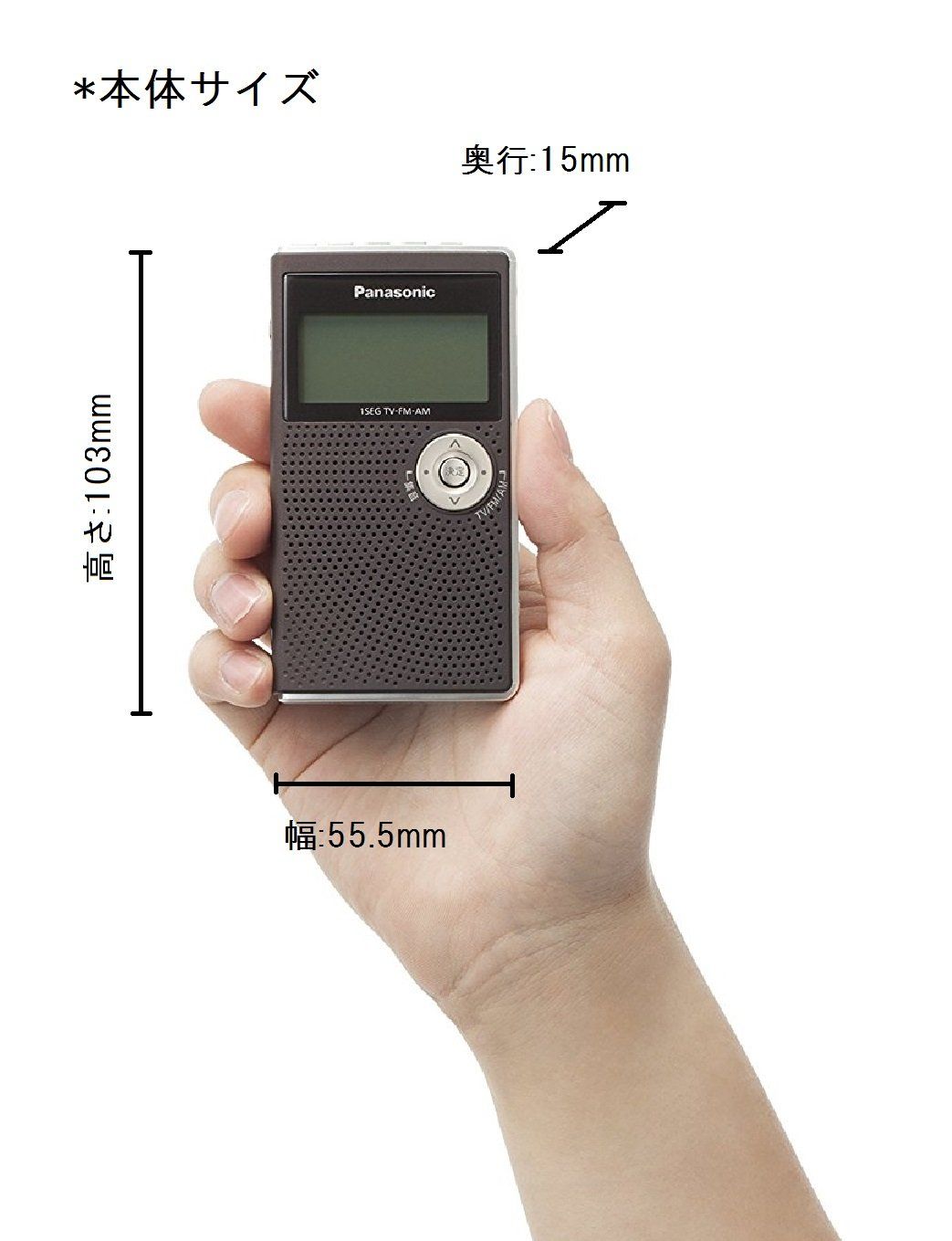 ワンセグTV音声-FM-AM3バンドレシーバー