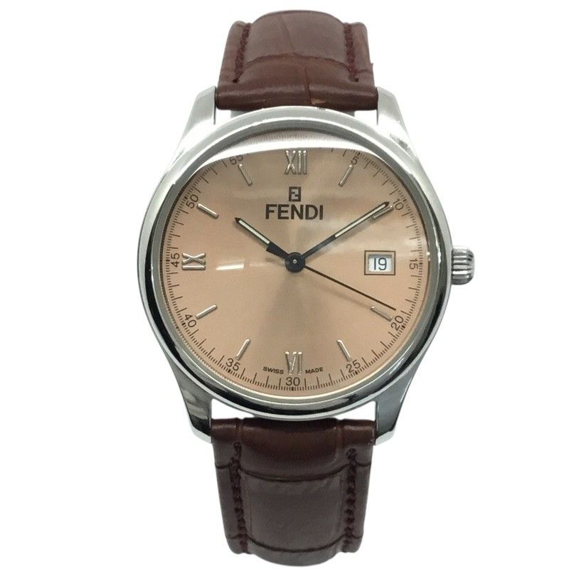 FENDI フェンディ orologi クォーツウォッチ 210G 017-334 メンズ 腕時計 社外ベルト 品| -AB 質屋 かんてい局那覇店 n3100259939900002