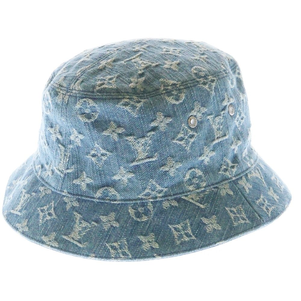 LOUIS VUITTON ルイヴィトン ボネ モノグラム エッセンシャル リバーシブル バケットハット 帽子 インディゴ M78773