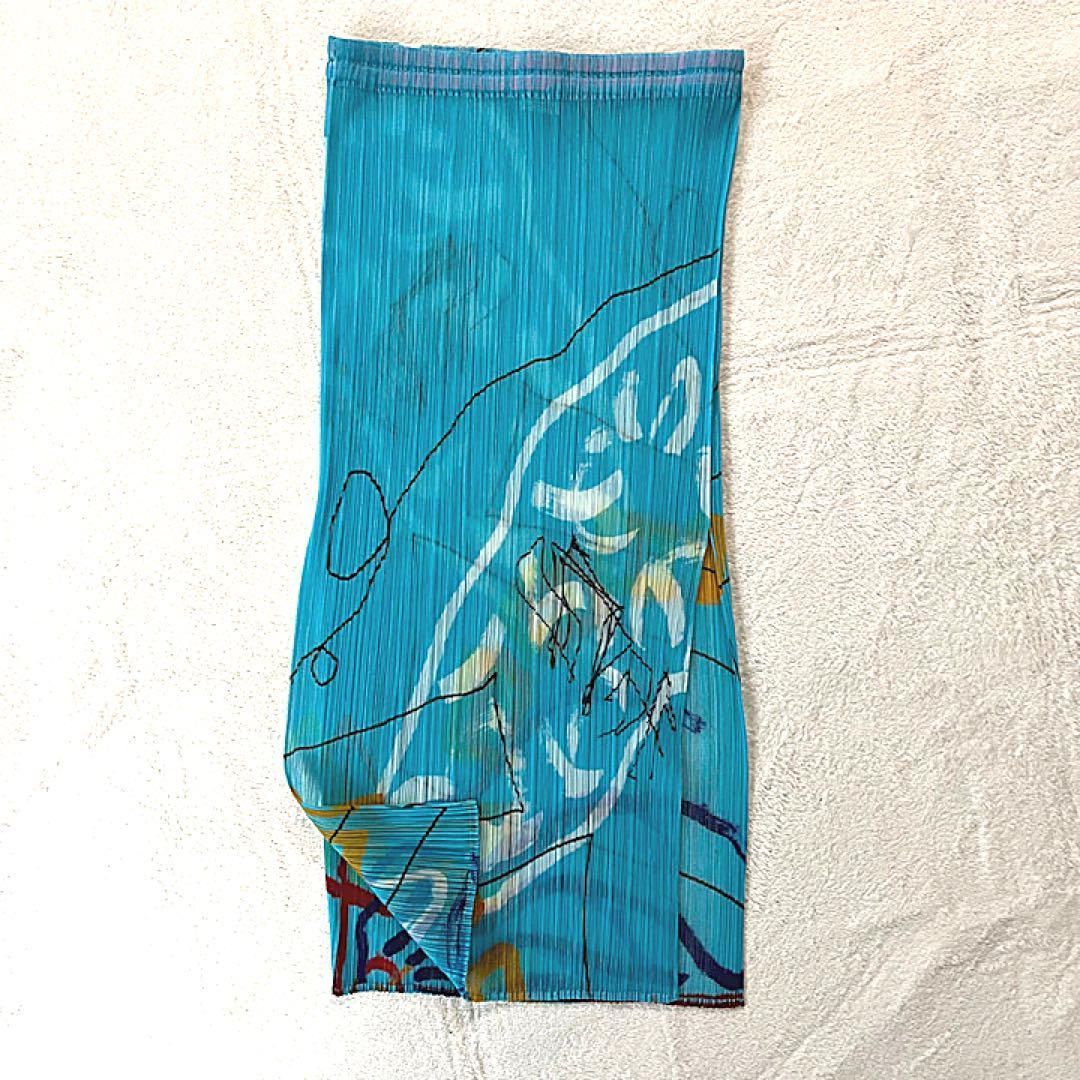 PLEATS PLEASE プリーツプリーズイッセイミヤケ 総柄 希少柄 落書き  