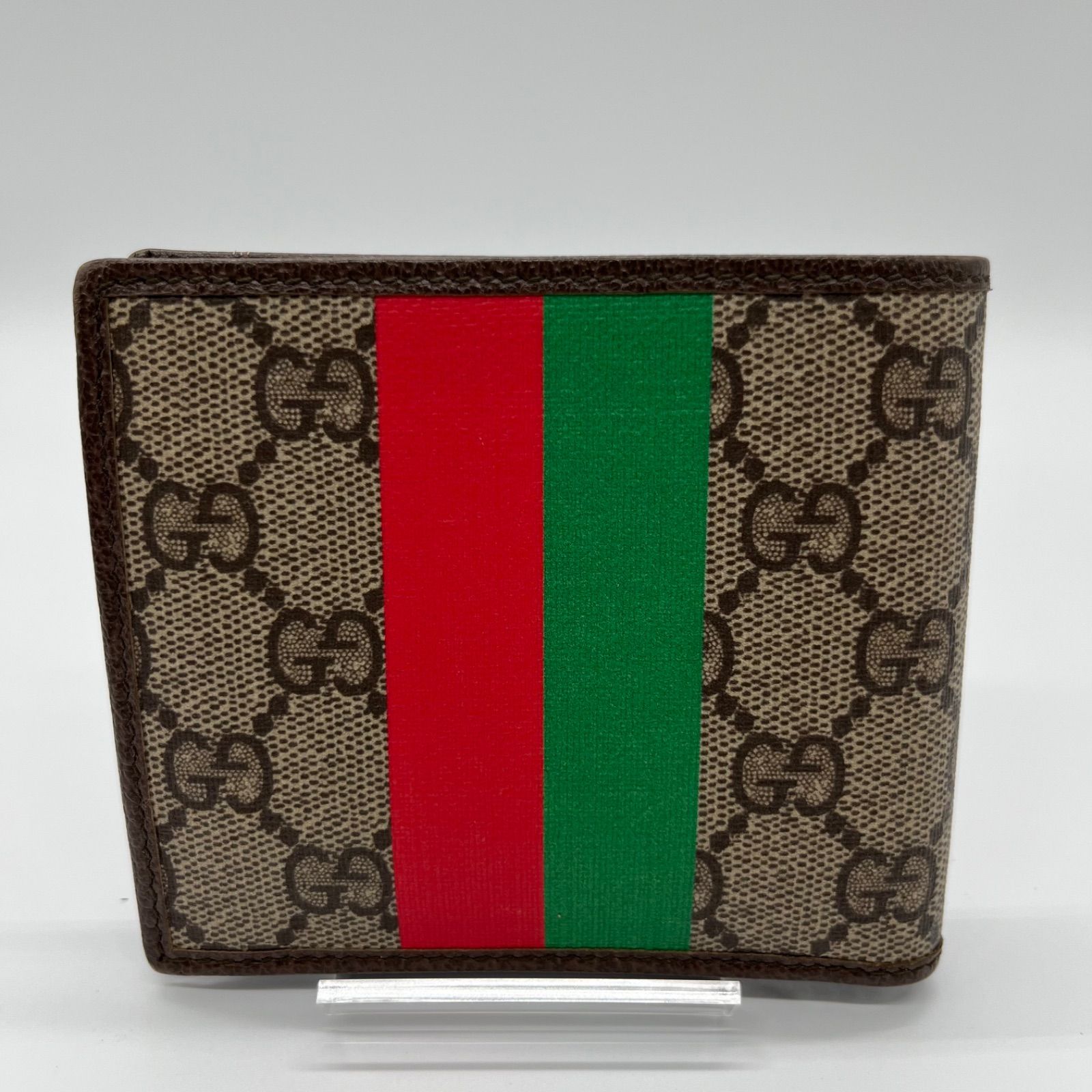 未使用】GUCCI グッチ GGスプリーム GUCCI TIGER プリント 二つ折り