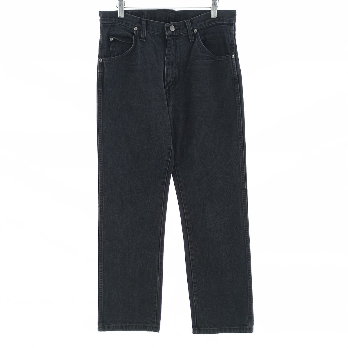 古着 ラングラー Wrangler ブラックデニム ストレートデニムパンツ メンズw33相当/eaa400832