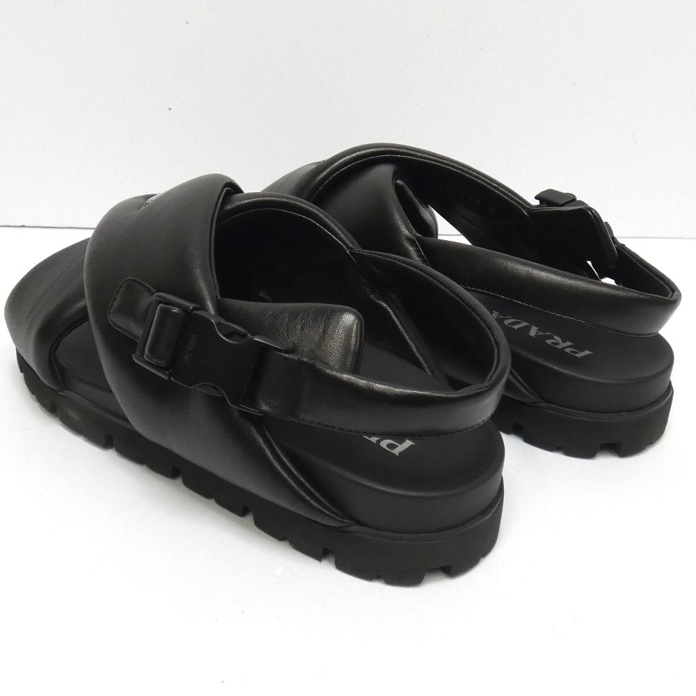 Dz369151 プラダ サンダル パデッドナッパレザー クリスクロス