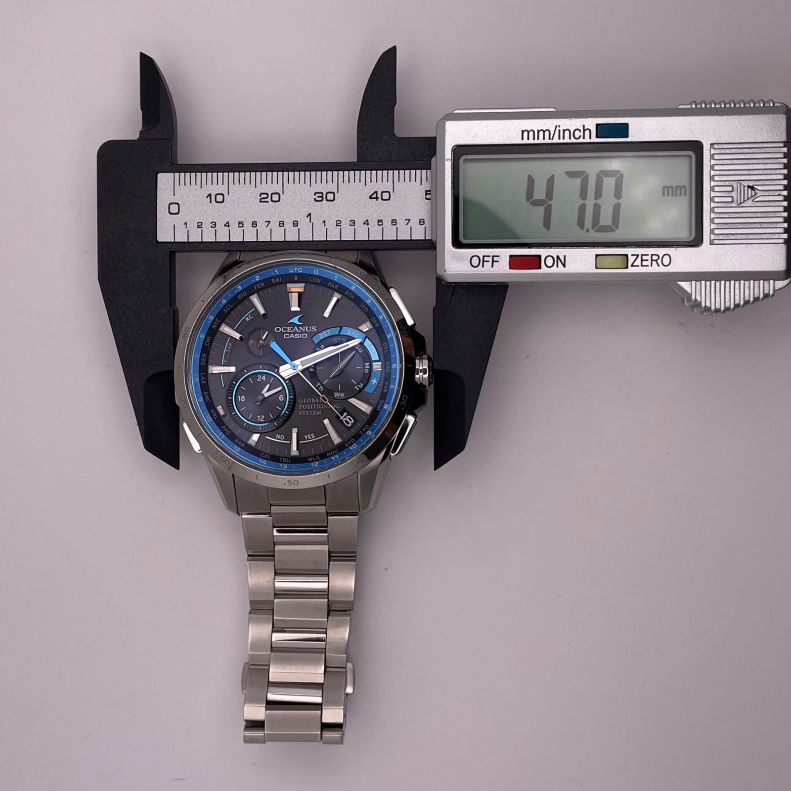 T454）良品 稼動品 CASIO カシオ GPS電波ソーラー OCEANUS オシアナス 