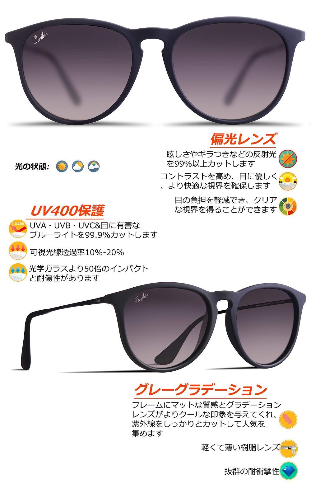 人気商品】UVカット tr90 UV400 レディース sunglass メンズ for 偏光