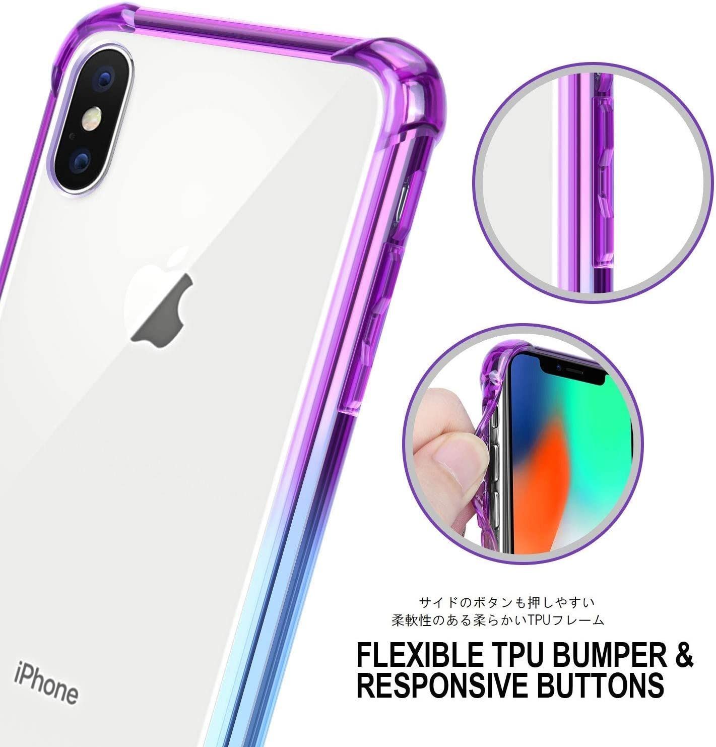 残り1点 iPhoneXs iPhoneX ケース iPh Purple 711 - メルカリShops