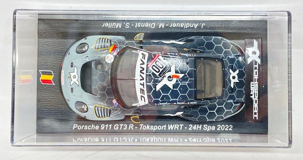 Spark model 1/43 Porsche 911 GT3 R No.100 Toksport WRT 24H Spa