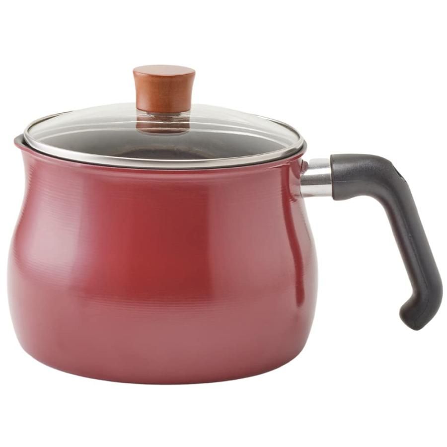 和平フレイズ マルチポット Lサイズ 16cm 3L (3~4人用) レッド IH対応 ふっ素樹脂加工 ご飯鍋 ミルクパン 揚げ鍋 トゥーメイ ドル