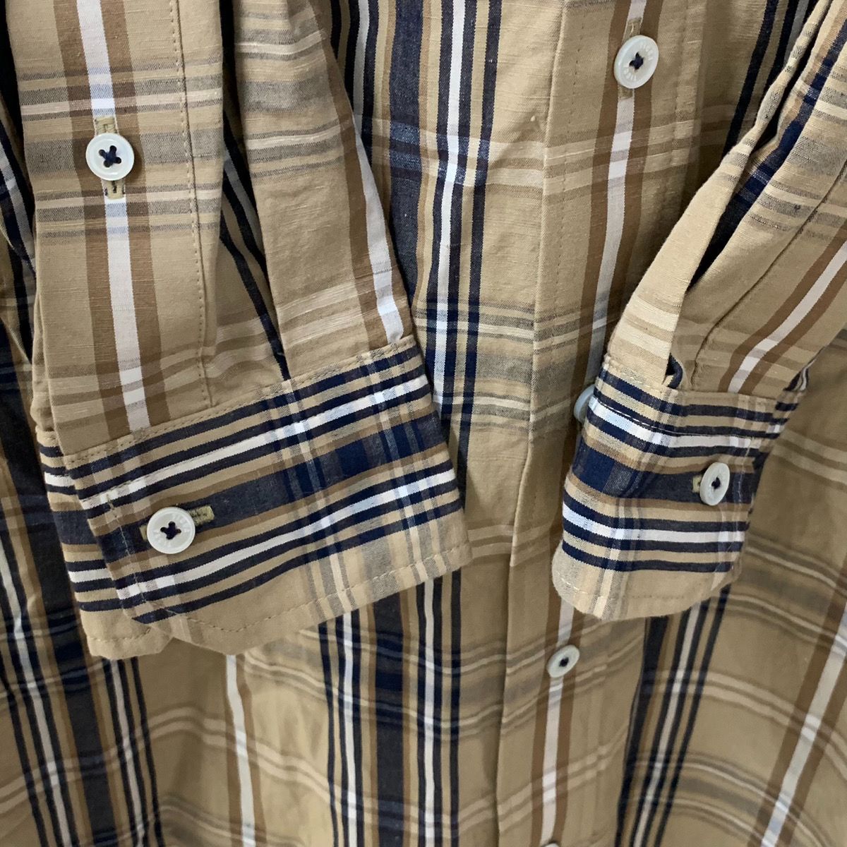 TICCA ティッカ シャツワンピース ロングワンピース チェック ベージュ 