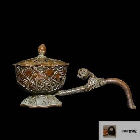 銅製 香炉 宝蓮灯薫香炉 蓮華香炉 茶道具 香道具 装飾品 工芸品 置物 銅器 香炉 宝蓮灯薫香炉 蓮華香炉茶道薫香炉 香道具 装飾品 工芸