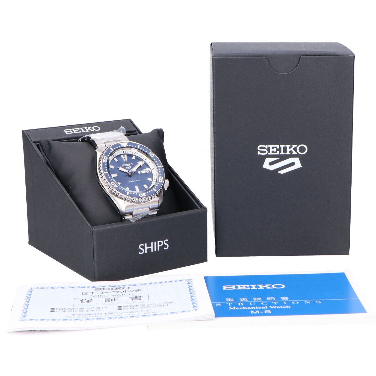 SEIKO セイコー x SHIPS シップス 【新品未使用】SBSA191 Cal.4R36 5スポーツ シースルーバック 自動巻き - メルカリ