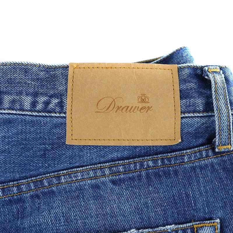 drawer 新品未使用 ブリーチ5ポケットデニムパンツ Drawer（ドゥロワー）の「Drawer ブリーチ5ポケットデニムパンツ