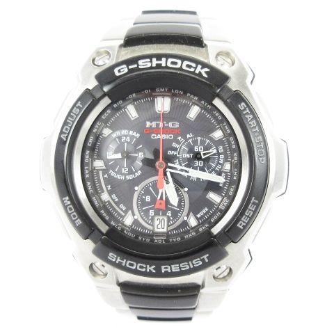 カシオジーショック CASIO G-SHOCK MT-G 腕時計 ソーラー クロノグラフ アナログ MTG-1000-1AJF ブラック シルバー