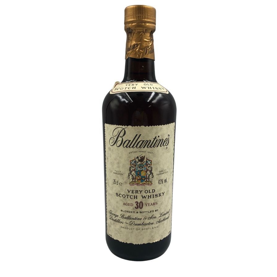 バランタイン 30年 ベリーオールド 金キャップ 700ml 43% Ballantine's VERY OLD スコッチウイスキー【X4】 -  メルカリ