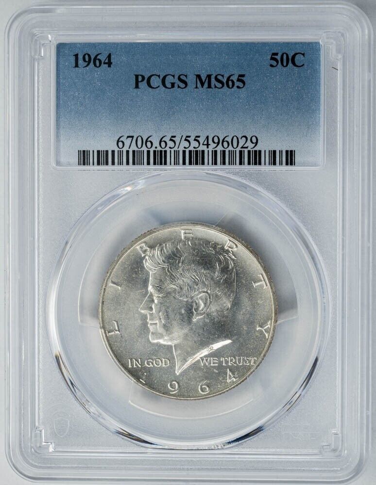 1964 Kennedy Half 50c MS65 PCGSColor 949875-35