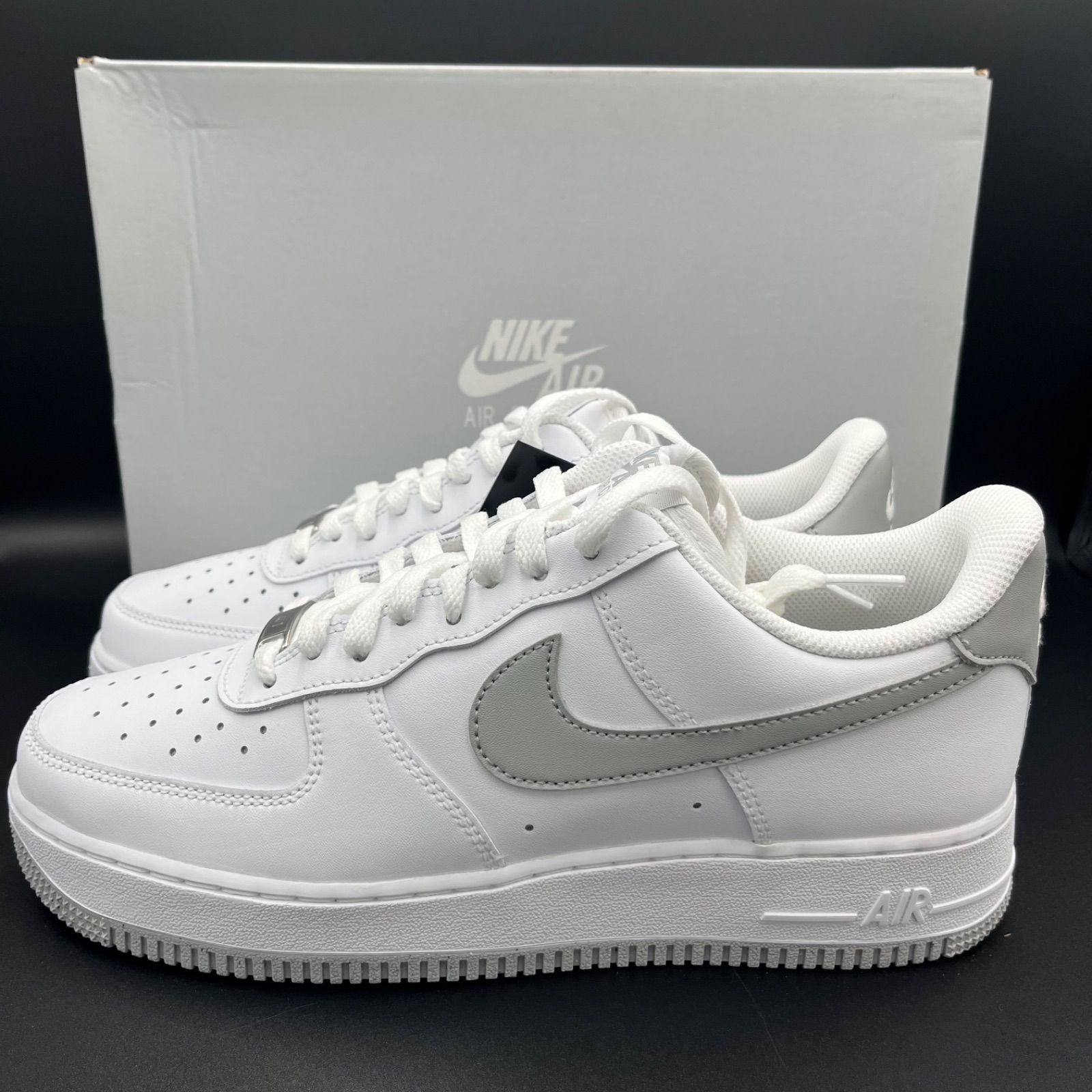 27cm Nike Air Force 1 07 White|Light Smoke Grey ナイキ エアフォース1 07 ホワイト|ライトスモークグレー FJ4146-100 スニーカー