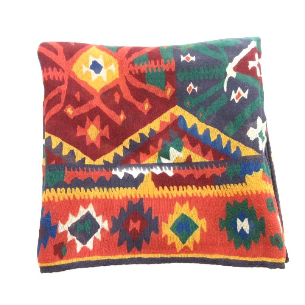 ドレイクス DRAKE S 21年 ストール スカーフ シルク混 赤 レッド キリムプリント |FF WWW_USTAUSTRALIA_COM_AU