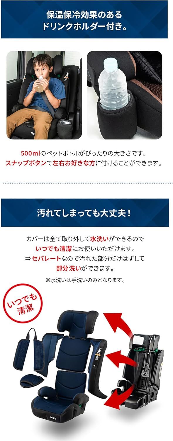 Nebio ネビオ チャイルドシート【R129適合/ISOFIX固定 15ヶ月