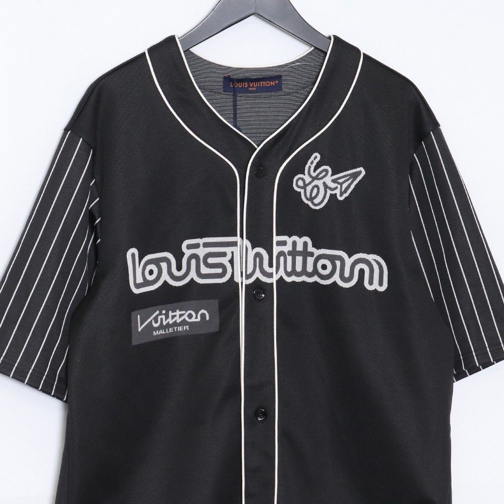 ルイヴィトン ロゴ ナンバリング ベースボール 半袖 シャツ メンズ XXL LOUIS VUITTON】ルイヴィトン『ロゴナンバリングベースボール