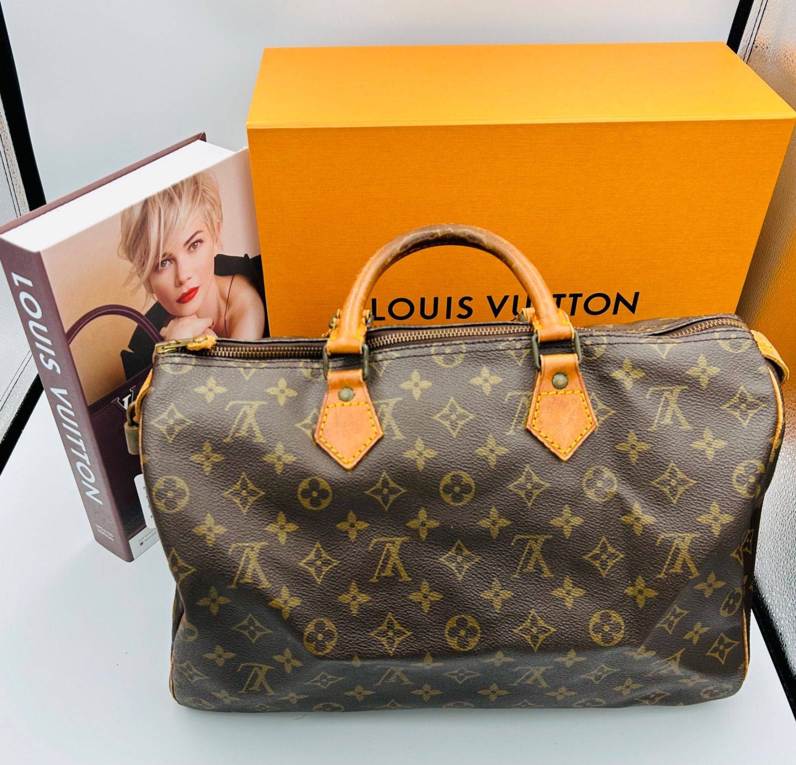 正規品 LOUIS VUITTON ルイ ヴィトン スピーディ 35 ボストンバッグ ...