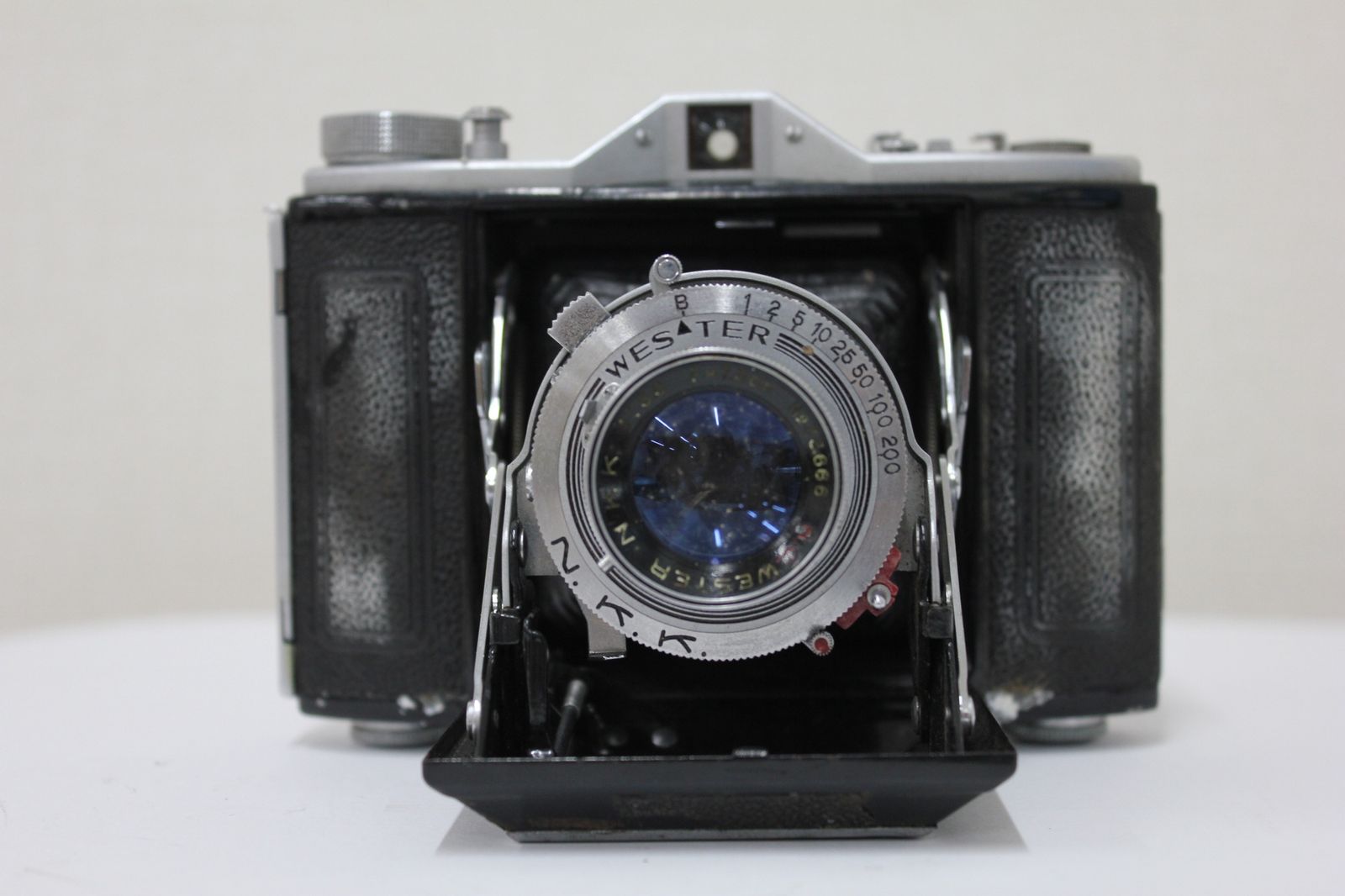 品 NKK WESTER SIX A C 7 5 cm F 3 蛇腹カメラ e 3077