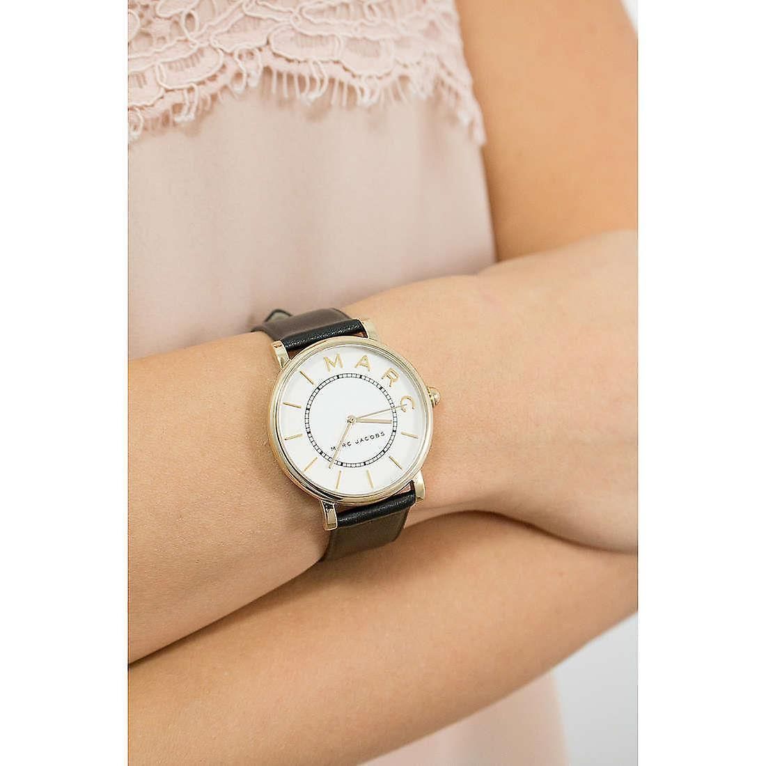 MARC JACOBS 腕時計 MJ1532 ホワイト×ブラックレザー - 時計