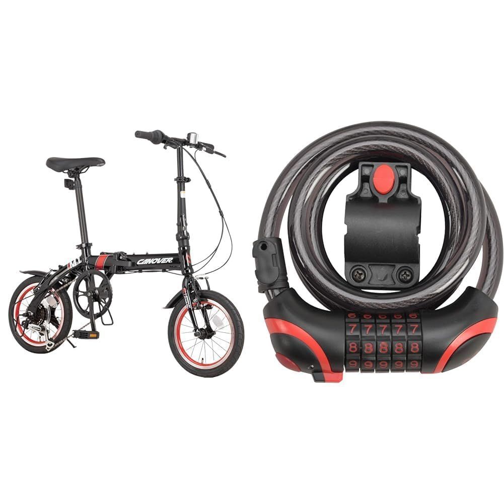 約10kg 軽量 46T大型クランク アルミフレーム 6段変速 シマノ 14インチ CA-M1 折りたたみ自転車 カノーバー CANOVER