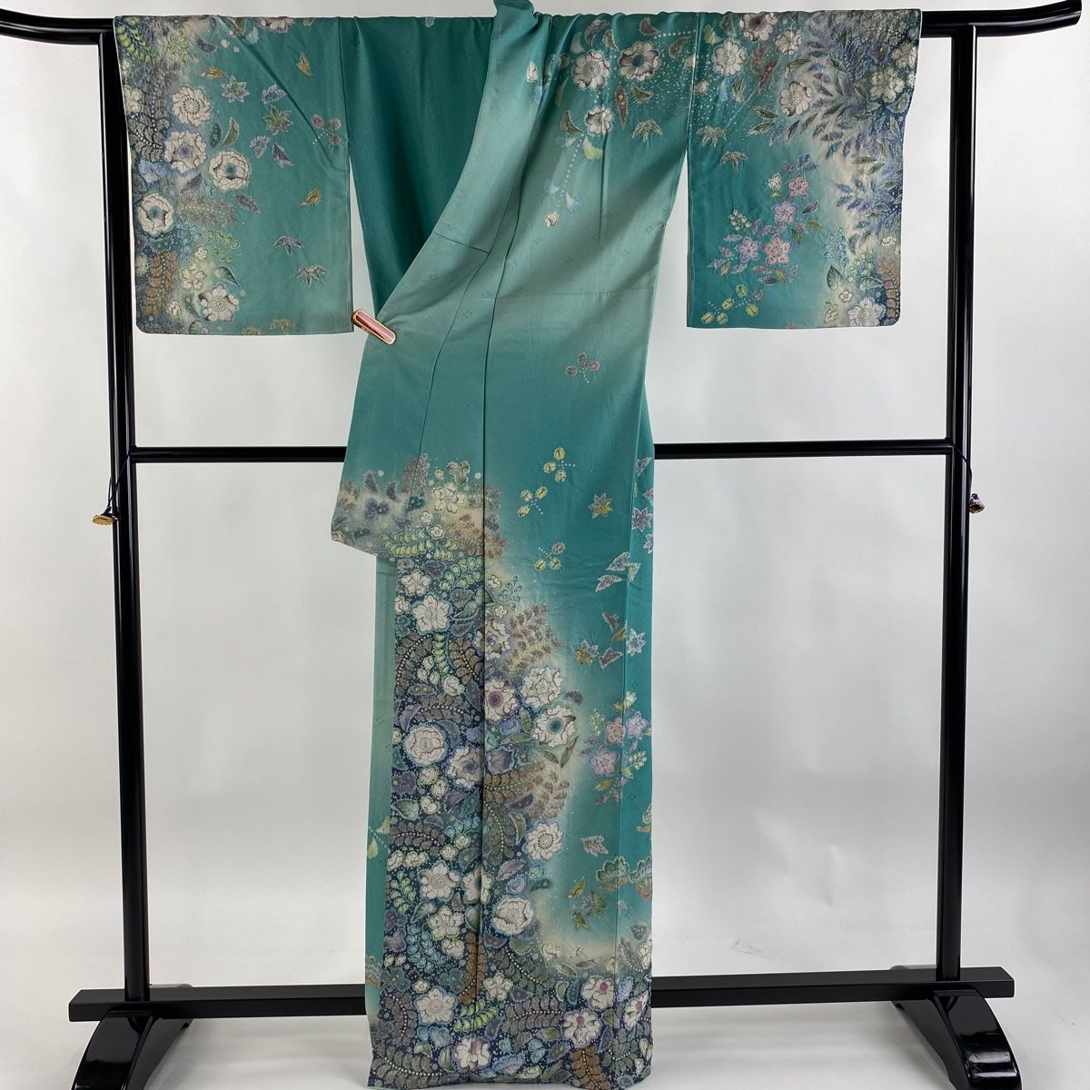 訪問着 身丈167cm 裄丈67cm M 袷 吉乃一廉 落款 辻が花 銀通し