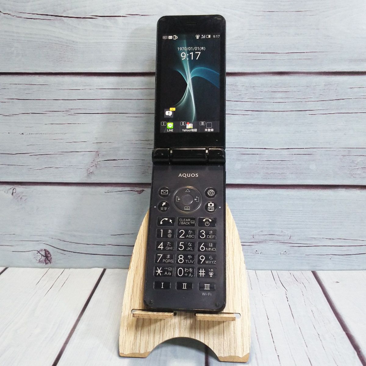 【送料無料】Softbank 601SH AQUOS ケータイ2 BLACK ブラック 本体 白ロム [訳あり] SIMロック解除済み SIMフリー 209695