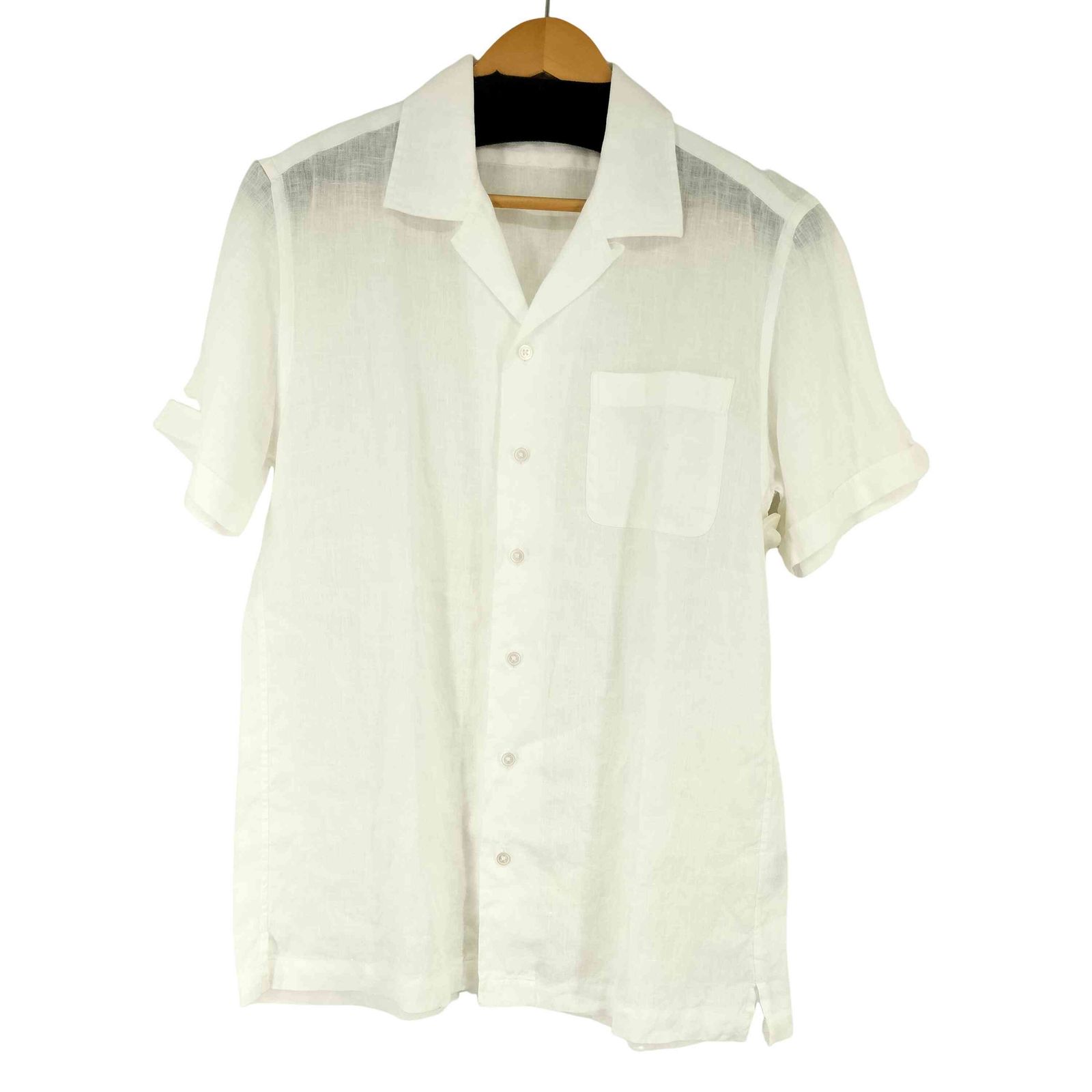 フェアファックス FAIRFAX リネン 開襟 S/Sシャツ ボックスシルエット メンズ JPN：M 