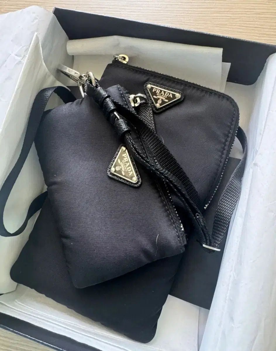 PRADA プラダ Re-Nylon ネックストラップ ポーチセット