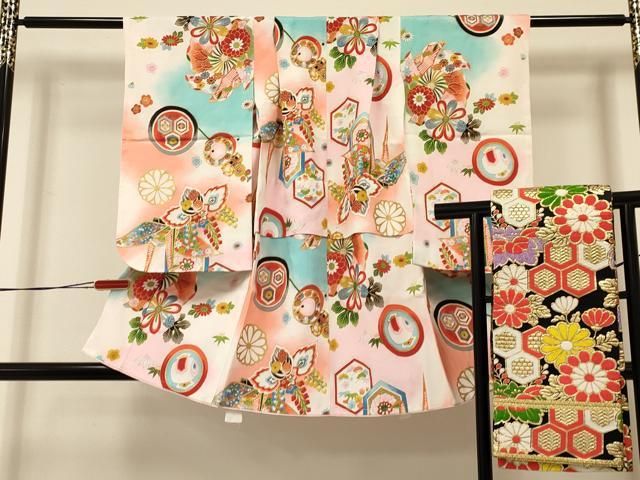 ラボット 服 lovot 紫 麻の葉羽織 袴スカート リボン付 ラボット 服